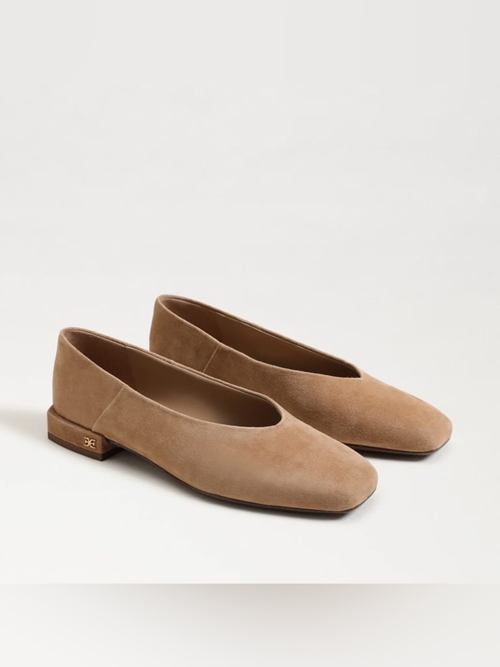 Sam Edelman Kasey  Suede Square Toe Ballet Flats